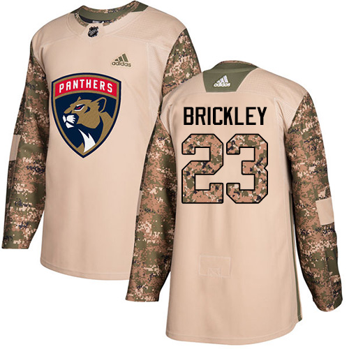 Adidas Panthers #23 Connor Brickley Camo Authentic Veterans Day Stitched NHL Jersey